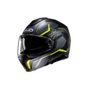 Casque modulable HJC i100 Lorix noir/jaune fluo mat- M