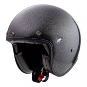 Casque jet Premier Le Petit Classic U9 Glitter Silver gris/noir- XS