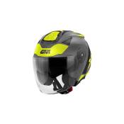 Casque jet Givi X.25 Target gris/noir/jaune- M