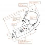 Pot d’échappement Sitoplus pour Honda SJ 50 Bali