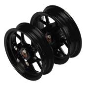 Paire de Jantes Supermotard YCF Aluminium 10 Pouces – Noir
