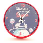 Horloge Vespa Ø500mm rouge/bleu