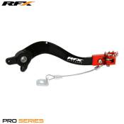 Pdale de frein RFX Pro repliable noir / orange - KTM