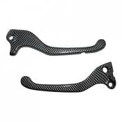 Paire leviers de freins adaptable pour Booster Spirit 99-03- Carbone