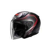 Casque jet HJC RPHA 31 Kouv MC1SF noir/gris/rouge mat- L