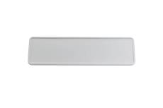 Plaque cache numro MBK Booster et Nitro Blanc