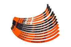 Liseret de jante Scooter 13" Stage6 orange / noir