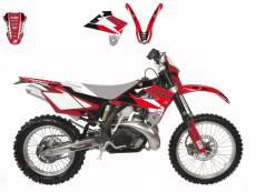 Kit dco Blackbird Dream 3 rouge/noir/blanc GasGas 2007-2009