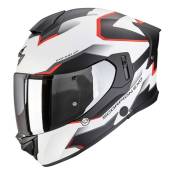 Casque intégral Scorpion Exo-530 Air Clip blanc/noir/rouge mat- L