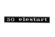 Logo Vespa Elestart 50cc Noir/Chrom