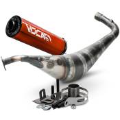 Pot d'chappement Derbi Variant Voca V-Protos 70 Rouge