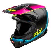 Casque cross Fly Racing Formula CC L.E. Underglow gris/rose/bleu-