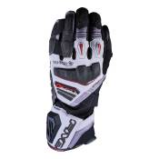 Gants textile/cuir Five TFX1 GTX gris/gris/rouge- 2XL