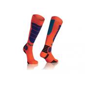 Chaussettes Acerbis Mx Impact orange/bleu- 2XL