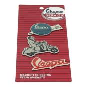 Aimants Vespa bleu/blanc/rouge (3 pièces)