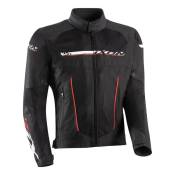 Blouson textile Ixon T-Rex noir/blanc/rouge- M
