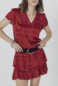 Robe taille basse Rouge