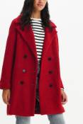 Manteau en laine Rouge