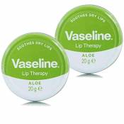 Vaseline Lot de 2 baumes à lèvre Lip Therapy Aloe Vera – 20 g