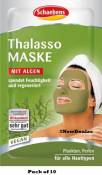 10 x Schaebens Masque Thalasso - hydrate et régénère (10 Sachets de 2 x 5 ml pour 20 applications)
