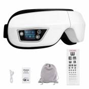 Universal Masseur d'yeux intelligent Pression électrique Effet curatif Vibration Chauffage Air Pression Masque de sommeil Bluetoot