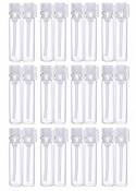 Flacons d'échantillonnage de tubes de verre vides avec 24 flacons transparents avec des flacons d'emballage pour pipette-cosmétique (1ml)