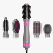 Chrono Brosse sèche-cheveux, brosse à air chaud, coiffage multifonctionnel, fer à lisser infrarouge à ions négatifs, fer à liss