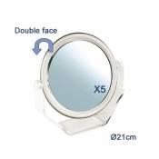Sibel Miroir double transparent, 21 cm – 15 g