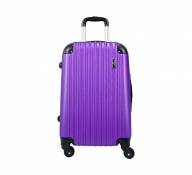 TROLLEY ADC Valise Trolley Taille Moyenne 65cm 4 Roues Abs (Violet)