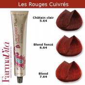 Coloration cheveux FarmaVita - Tons Rouges Cuivrés