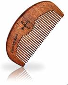 Peigne à barbe de Charlemagne bois 100% véritable - Peigne en bois antistatique - Qualité de barbier - Cadeau parfait pour les hommes barbus - Idéal p