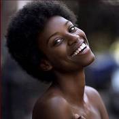 Razeal Perruque Afro courte bouclée à cheveux humains