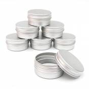 Shumo 12 X 50 Ml Pots à Maquillage En Aluminium 50