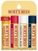 Burt's Bees Best Of Burts Ensemble de baume à lèvres hydratant pour unisexe 4 x 0,15 oz