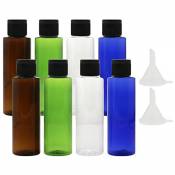 8 PCs 100ml couleurs assorties en plastique vol bouteilles
