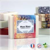 MUSC - Savon Musc blanc et Argile blanche -100g - Fabrication
