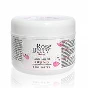 Rose Berry Beurre Corporel avec Huile de Rose Rajeunissante et Baie de Goji Antioxydante 240ml