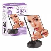 Bauer 62120 Miroir cosmétique Portable à 16 LED avec