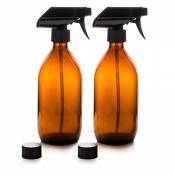Flacons pulvérisateur - En verre - Ambré - Premium