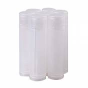 TININNA Vides Plastique Baume a levres Gloss Cosmétiques Tubes Mini Conteneurs Avec Casquettes Transparent 25PCS - Transparant - Taille 25 pcs