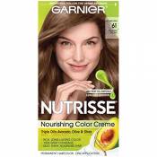 Garnier Crème colorante Nutrisse Cream - Une couleur exceptionnellement riche et durable - Enrichie d'huiles d'avocat et de pépins de raisin - 61 Moca