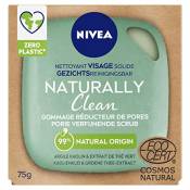 NIVEA NATURALLY Clean Nettoyant Visage Solide Gommage