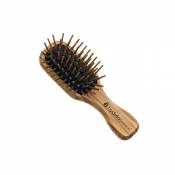 Hydrea London Olive Wood Mini Anti Static Hair Brush