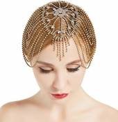 ArtiDeco Headband Gatsby, 1920s Bandeau Plume Bandeau
