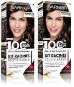 Garnier 100% Ultra Brun Kit Racines Réutilisable Coloration