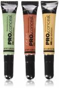L.A. Girl Pro Conceal Set Orange, Yellow, Green Correctors by L.A. Girl