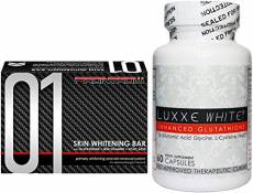 01 Skin Whitening Bar + Luxxe White Enhanced Glutathione