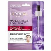 L'Oréal Paris - Revitalift Filler - Masque Tissu Anti-Âge Revolumisant - À l'Acide Hyaluronique Pur - 30 g
