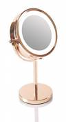 Rio Miroir de Maquillage à LED Double Face avec Rotation