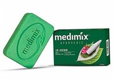 10 MEDIMIX - Savon ayurvédique 125 Gr aux 18 plantes, pour traiter l'acné, les odeurs corporelles et les infections de la peau (10 Piéces)